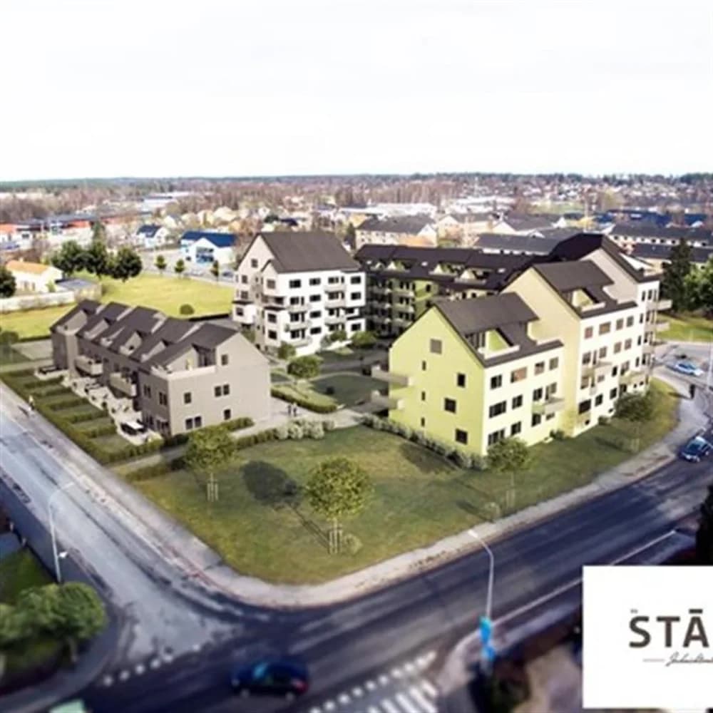 Nybyggda bostäder vid kv Städet 18, Jochnickstomten, Värnamo.