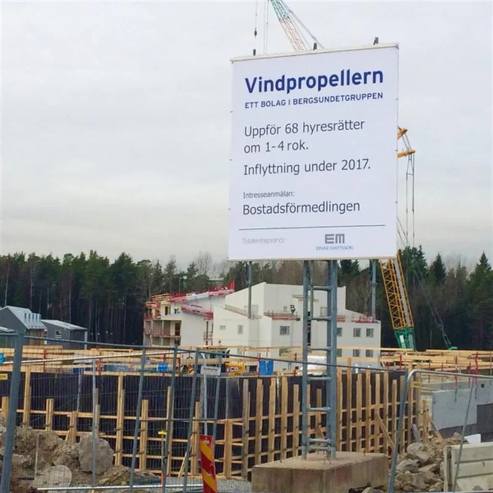 Nybyggnad Flerbostadshus, 68 lägenheter i Nacka